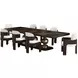 West Kensington Medium Espresso 128" Extendable Rectangular Dining Table
