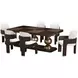 West Kensington Medium Espresso 128" Extendable Rectangular Dining Table