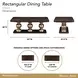 West Kensington Medium Espresso 128" Extendable Rectangular Dining Table