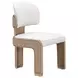 West Kensington Buff and Sea Salt Caramel Upholstered Dining Side Chair Set of 2