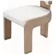 West Kensington Buff and Sea Salt Caramel Upholstered Dining Side Chair Set of 2