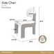 West Kensington Buff and Medium Espresso Upholstered Dining Side Chair Set of 2