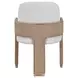 West Kensington Buff and Sea Salt Caramel Upholstered Dining Arm Chair