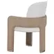 West Kensington Buff and Sea Salt Caramel Upholstered Dining Arm Chair