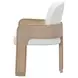 West Kensington Buff and Sea Salt Caramel Upholstered Dining Arm Chair