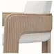 West Kensington Buff and Sea Salt Caramel Upholstered Dining Arm Chair