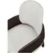West Kensington Buff and Medium Espresso Upholstered Dining Arm Chair