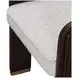 West Kensington Buff and Medium Espresso Upholstered Dining Arm Chair