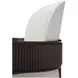West Kensington Buff and Medium Espresso Upholstered Dining Arm Chair