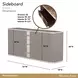 West Kensington Medium Espresso 2 Door Sideboard with LED