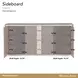 West Kensington Medium Espresso 2 Door Sideboard with LED