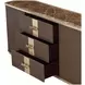 West Kensington Medium Espresso 2 Door Sideboard with LED