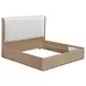 West Kensington Buff and Sea Salt Caramel Upholstered Platform Bedroom Set