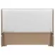 West Kensington Buff and Sea Salt Caramel Queen Upholstered Platform Bed with USB Charging