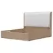 West Kensington Buff and Sea Salt Caramel Upholstered Platform Bedroom Set