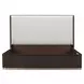 West Kensington Buff and Medium Espresso Upholstered Platform Bedroom Set