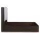 West Kensington Buff and Medium Espresso King Upholstered Platform Bed with USB Charging