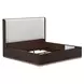 West Kensington Buff and Medium Espresso Upholstered Platform Bedroom Set