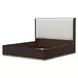 West Kensington Buff and Medium Espresso Upholstered Platform Bedroom Set