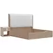 West Kensington Buff and Sea Salt Caramel Upholstered Platform Bedroom Set