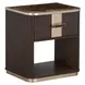 West Kensington Medium Espresso 1 Drawer Nightstand with LED