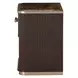 West Kensington Medium Espresso 1 Drawer Nightstand with LED