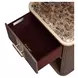 West Kensington Medium Espresso 1 Drawer Nightstand with LED