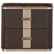 West Kensington Medium Espresso 2 Drawer Nightstand with LED