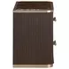 West Kensington Medium Espresso 2 Drawer Nightstand with LED