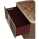 West Kensington Medium Espresso 2 Drawer Nightstand with LED