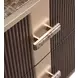 West Kensington Medium Espresso 2 Drawer Nightstand with LED
