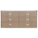 West Kensington Buff and Sea Salt Caramel Upholstered Platform Bedroom Set