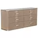 West Kensington Sea Salt Caramel 6 Drawer Dresser with LED