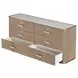 West Kensington Sea Salt Caramel 6 Drawer Dresser with LED
