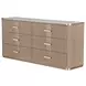 West Kensington Buff and Sea Salt Caramel Upholstered Platform Bedroom Set