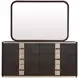 West Kensington Medium Espresso 6 Drawer Dresser with Mirror and LED