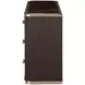 West Kensington Medium Espresso 6 Drawer Dresser with LED