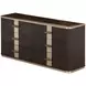 West Kensington Buff and Medium Espresso Upholstered Platform Bedroom Set