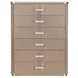 West Kensington Sea Salt Caramel 6 Drawer Highboy Chest