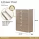 West Kensington Sea Salt Caramel 6 Drawer Highboy Chest