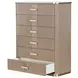 West Kensington Sea Salt Caramel 6 Drawer Highboy Chest
