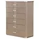 West Kensington Sea Salt Caramel 6 Drawer Highboy Chest