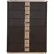 West Kensington Buff and Medium Espresso Upholstered Platform Bedroom Set