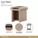 West Kensington Sea Salt Caramel Rectangular End Table