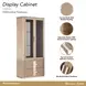 West Kensington Sea Salt Caramel 2 Door Display Cabinet