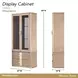 West Kensington Sea Salt Caramel 2 Door Display Cabinet