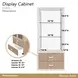 West Kensington Sea Salt Caramel 2 Door Display Cabinet