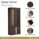 West Kensington Medium Espresso 2 Door Display Cabinet