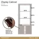 West Kensington Medium Espresso 2 Door Display Cabinet
