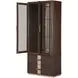 West Kensington Medium Espresso 2 Door Display Cabinet